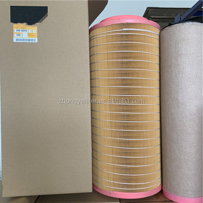 Machinery repair shop manufacturer directly sell air filter element 245-6375 2914-5023-00 road roller accessories